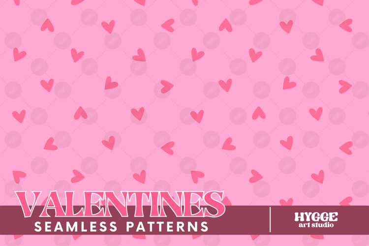 St Valentines Day Hearts Cupid Love Seamless Pattern PNG