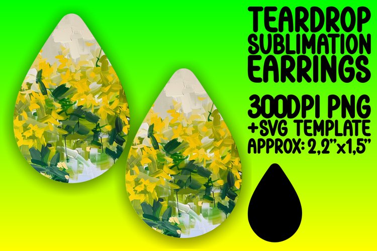 Spring Bloom Teardrop Ear Adornments