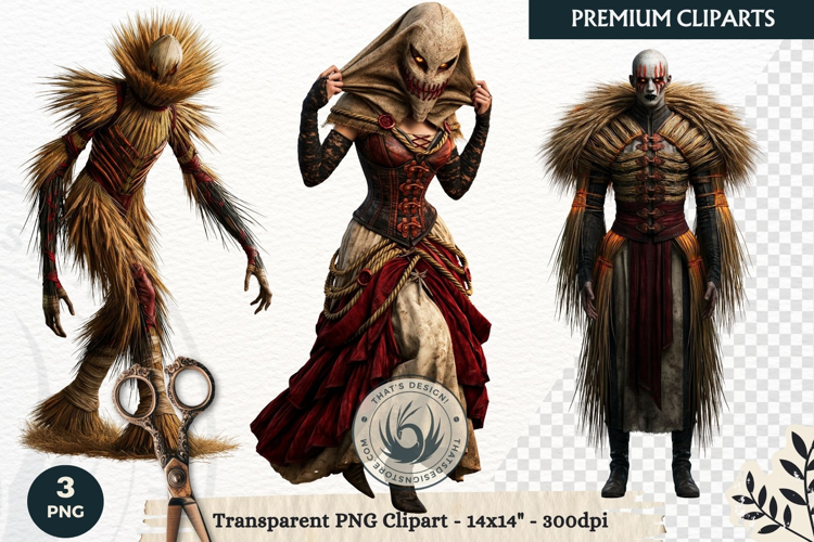 Gothic Ritual Dark Fantasy Halloween Horror Clipart