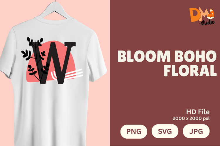 Boho Floral Svg Image 2