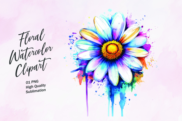 Watercolor Flowers Image 11