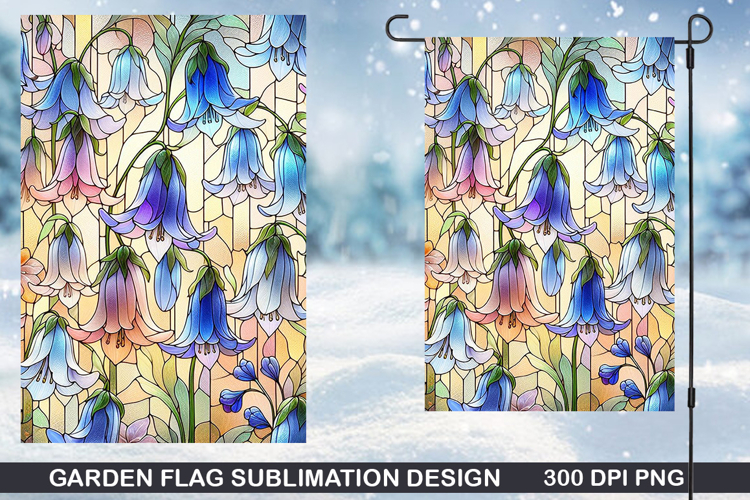 Flowers Garden Flag Sublimation| Spring Garden Flag PNG