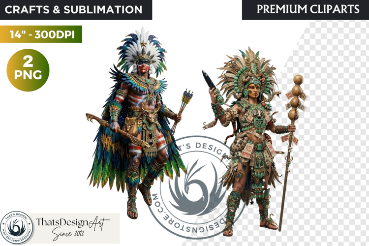 Aztec Deities Pantheon Cliparts | Ancient Mythology gods PNG
