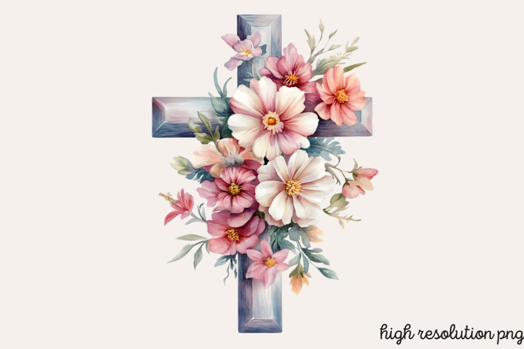 Easter Cross Clipart Image 9
