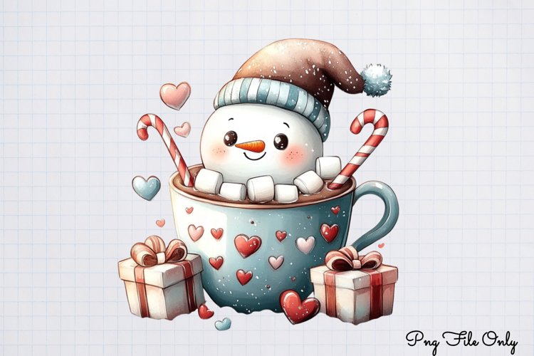 Cute Snowman Clipart Image 11