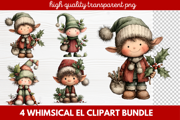 Cute Elf Clipart Image 23