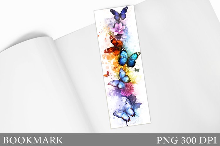 Butterfly Bookmark Sublimation. Butterflies Bookmark Design