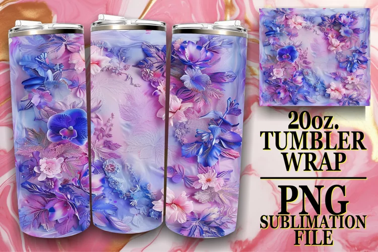 Springtime Meadow of Flowers Tumbler Wrap