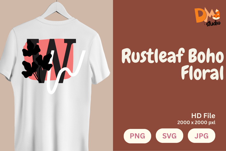 Leaf Monogram Svg Image 23