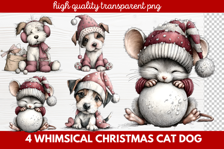 Christmas Dog Clipart