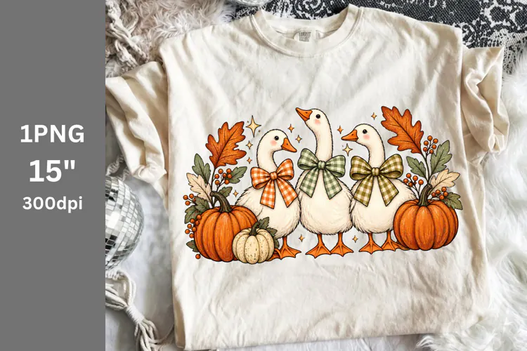 Fall PNG, Halloween PNG, Goose PNG