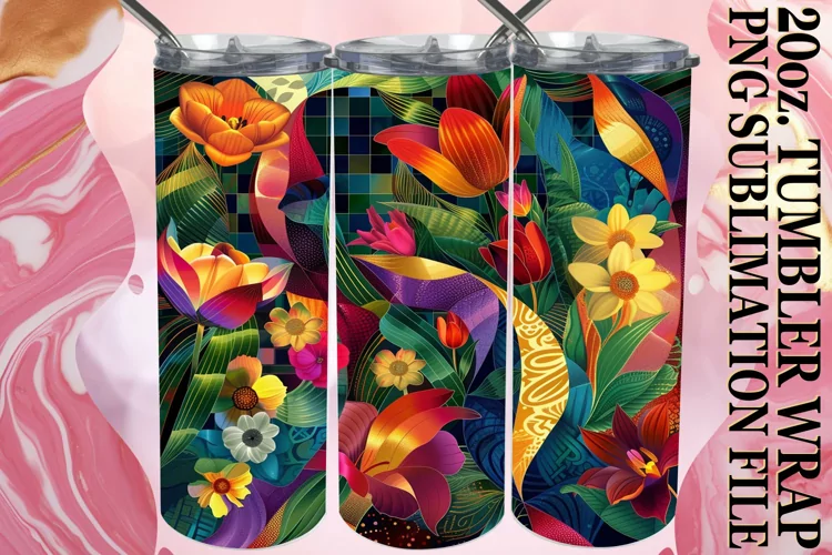 Dynamic Spring Petals Tumbler Wrap 20oz