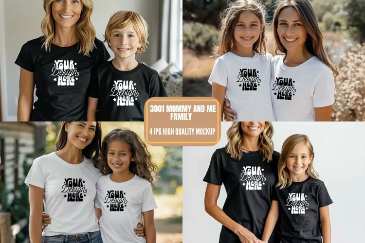 3001 Mommy and Me Family Mockup, Mommy And Me
