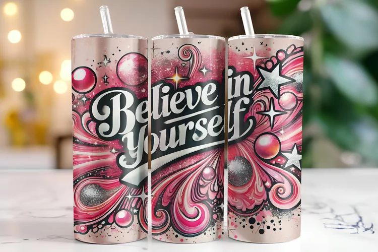 Believe in Yourself Tumbler Wrap | Sublimation | Tumblers