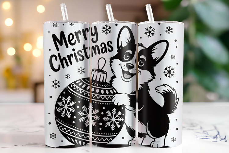 Merry Christmas Tumbler Wrap | Christmas Wrap