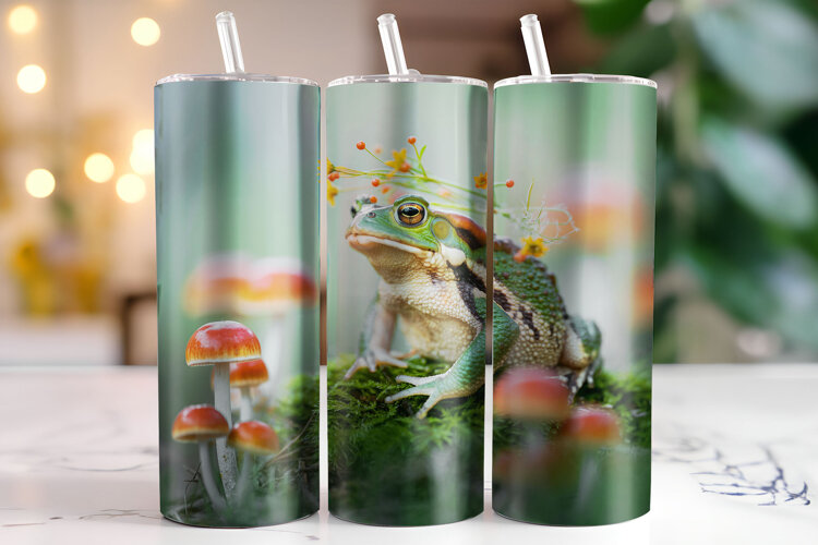 Frog Tumbler Wrap | Sublimation | Tumblers example image 1