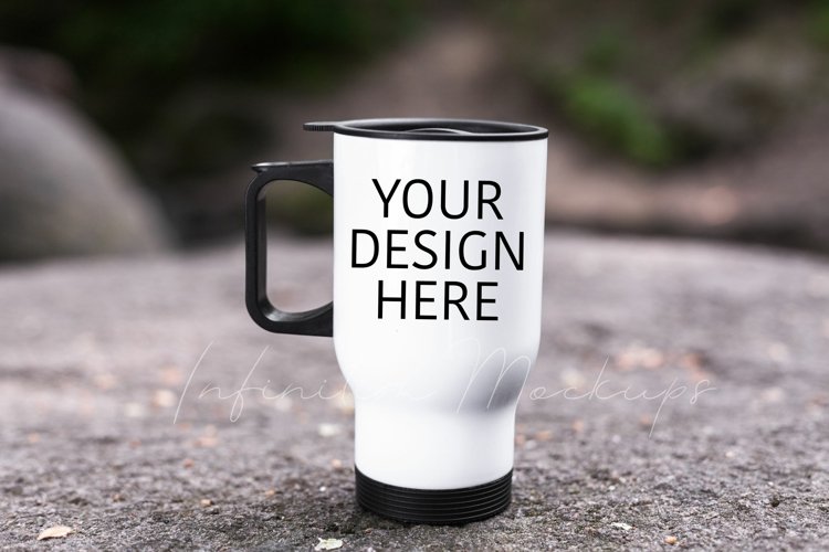 Travel mug mockup Coffee mug mockup Mug with lid mock up