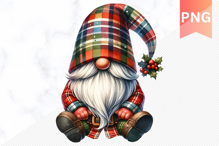 Christmas Gnome Sublimation - Clipart PNG