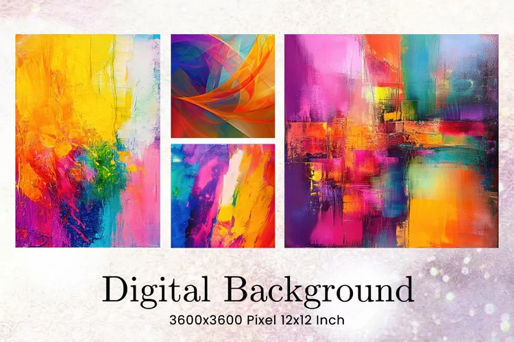 Paint Texture Wall Art Splash Background_14