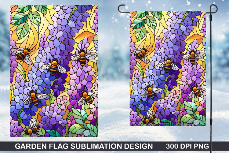 Flowers Garden Flag Sublimation| Summer Garden Flag PNG
