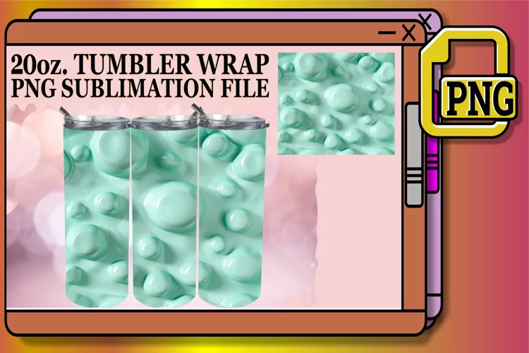 Dynamic 3D Inflated Tumbler Wrap Assortment