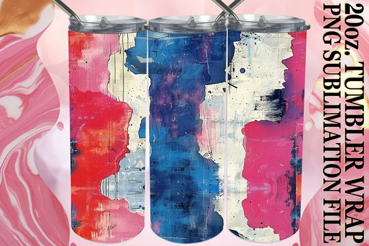Bold Colorful Tumbler Design 20oz