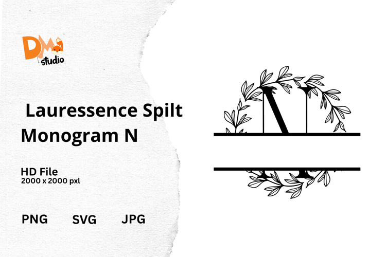 Floral Monogram Letter Svg Image 13