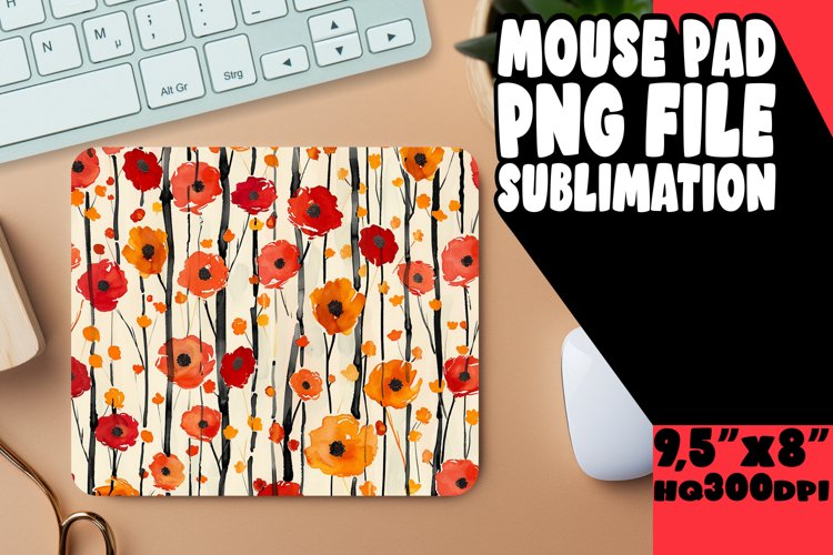 Colorful Petal Stripe Desk Accessory - Eye-catching Pattern example image 1