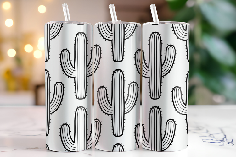 Cactus Tumbler Wrap | Sublimation | Tumblers
