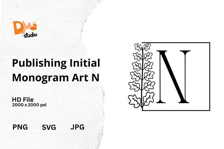 Publishing Initial Monogram Art