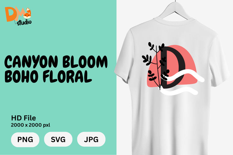 Boho Floral Svg Image 18