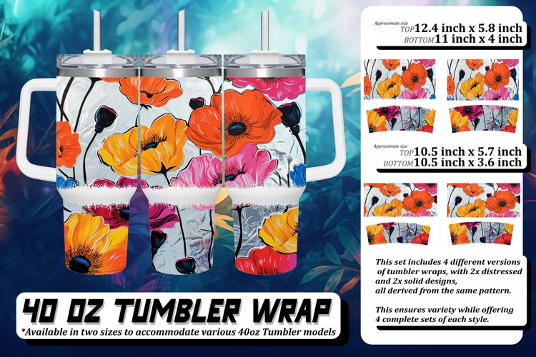 Spring Blossom Tumbler Wrap 40oz example image 1