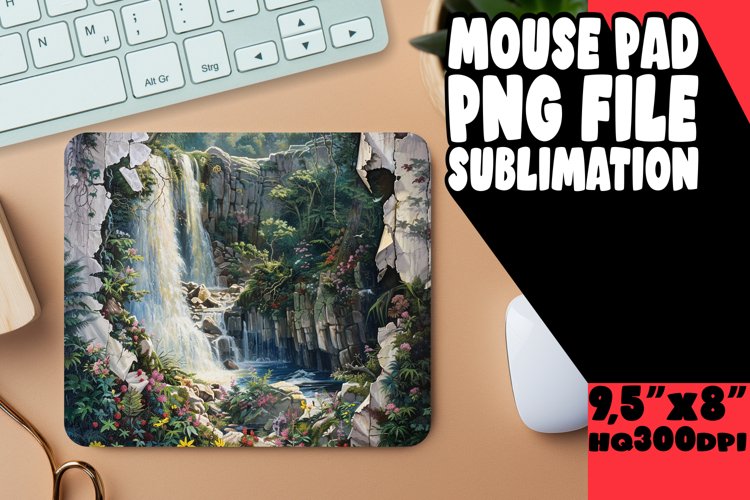 Desert Mirage 3D Mousepad Design Sublime Beauty example image 1