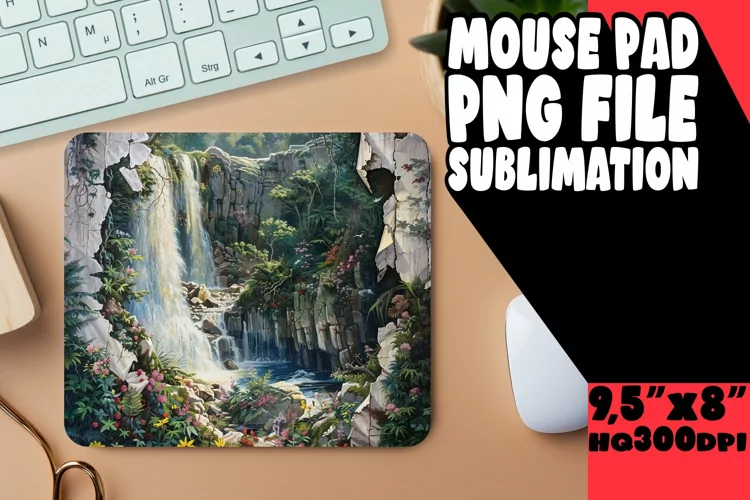 Desert Mirage 3D Mousepad Design Sublime Beauty