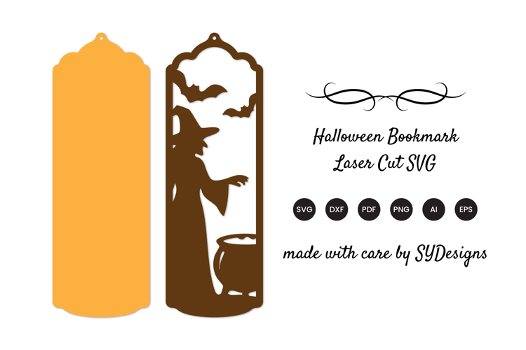 Halloween Bookmark Laser Cut SVG