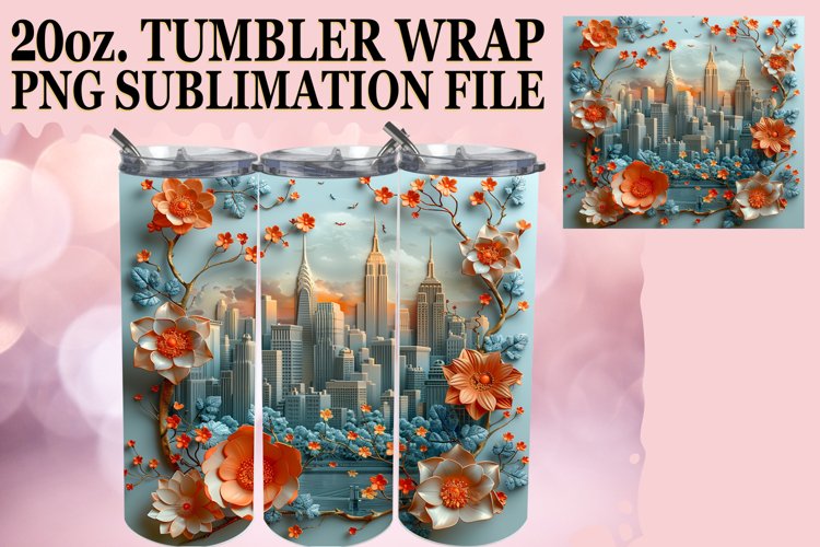 Spring Blossom Tumbler Wrap 20oz