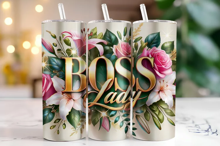 Boss Lady Tumbler Wrap | Sublimation | Tumblers