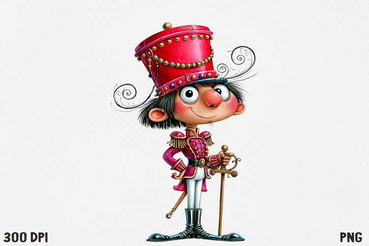 Whimsical Christmas Character Clipart PNG, Cute Holiday