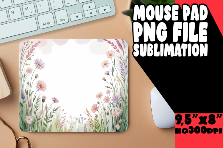 BRIGHT MOUSE MAT ARTISTIC IDEAS, Flowers