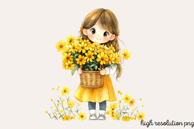 Watercolor Flowers Svg Image 7