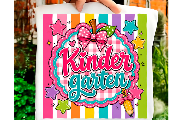 Preppy Kindergarten Apple PNG