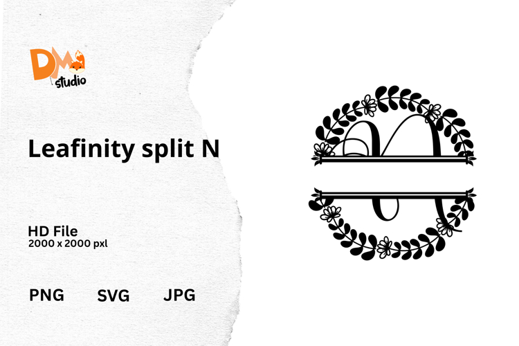 Floral Monogram Letter Svg Image 5