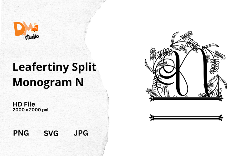 Floral Monogram Letter Svg Image 16