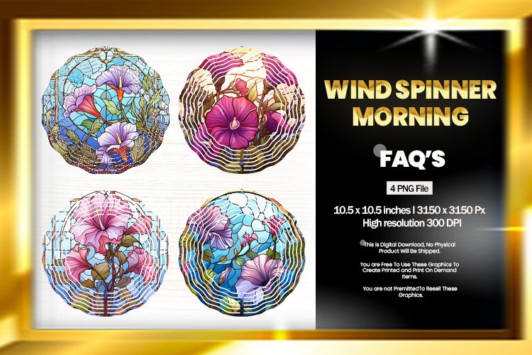 Morning Wind Spinner Sublimation - 04 Variations example image 1