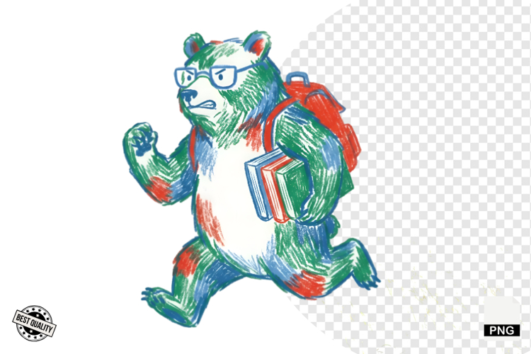 Back To School Teddy Bear Clipart