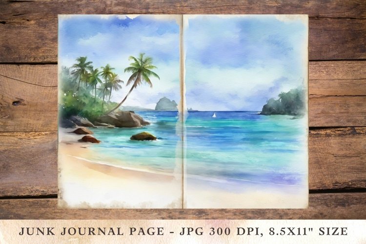 Printable Junk Journal Pages beach 2