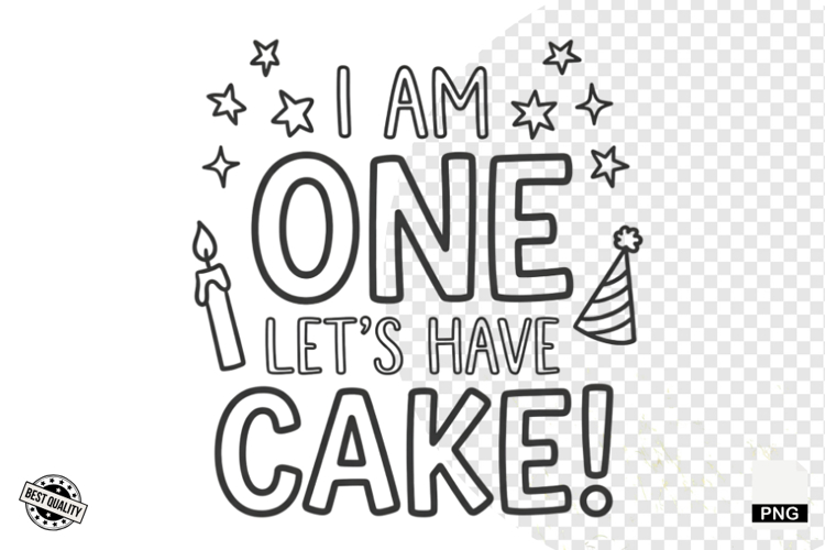 1st Birthday Sublimation PNG - Baby PNG - Birthday PNG example image 1