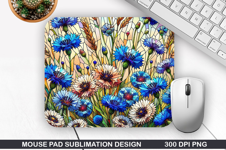 Mouse Pad Sublimation, Summer Flower Mouse Pad PNG Design
