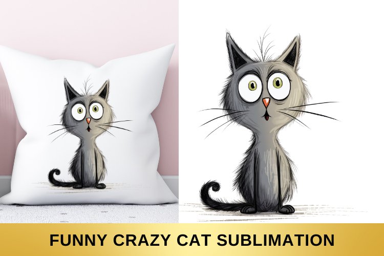 Sarcastic Funny Grumpy Cat, Grey Cat sublimation