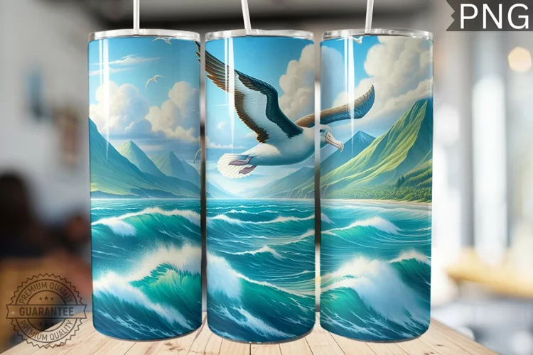 Albatross Tumbler Wrap - Albatross Tumbler Design